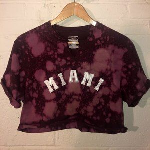 MIAMI Bleached and cropped Tee